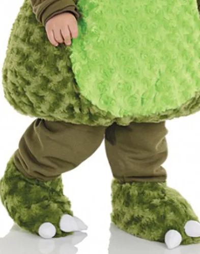 Vista 4 de Underwraps Mono T-Rex - Disfraz de bebé para bebé pequeño, forro polar verde con licencia oficial de star wars silent one crew.