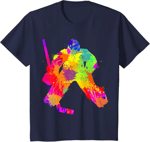 Vista 83 de Camiseta de hockey de hockey sobre hielo, Negro