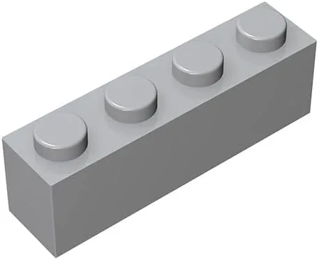 Vista 7 de Ladrillo de construcción clásico de 1 x 4, bloque de ladrillos a granel de 100 piezas, ladrillos de color amarillo albaricoque de 1 x 4, compatible