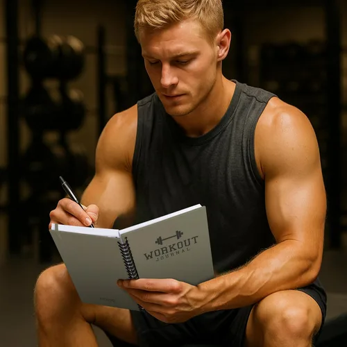 Vista 2 de El Diario de Fitness Definitivo para Rastrear y Cumplir Tus Metas de Gimnasio - Planificador Detallado de Entrenamientos y Libro de Registro Para