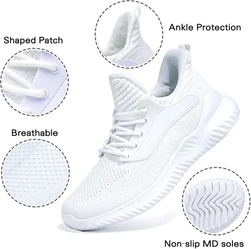 Vista 3 de Akk Zapatos para correr para hombre, ligeros, permiten el paso del aire, cómodos, informales, para caminar