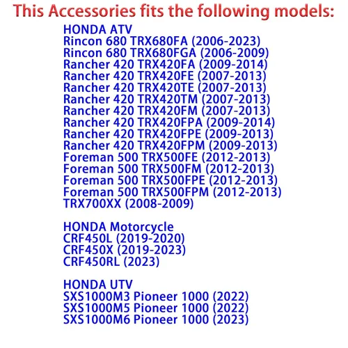 Vista 7 de Relé de Bomba de Combustible para Honda TRX420 Rancher 420 FA FPA FPE FPM FM FE TE TM 2007-2014 Rincon 680 2008-2019 Foreman 500 TRX500 FE FM FPE