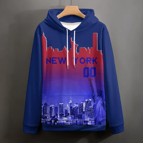 Vista 85 de Custom Football Hoodies City Night Skyline Personalized Sweatshirt Name Number Fan Gift Pullover for Men Women Youth