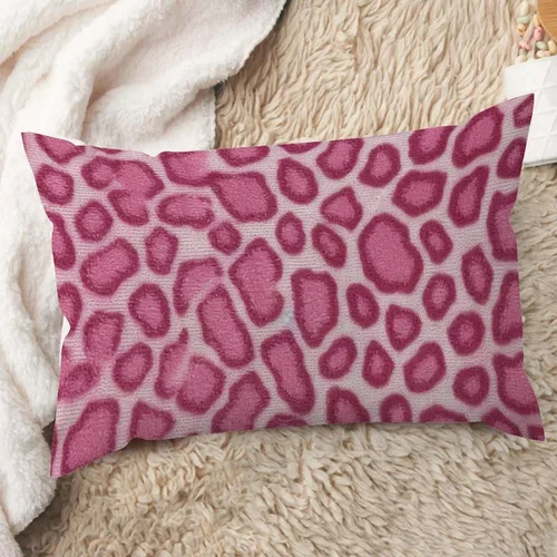 Vista 12 de ArogGeld Funda de cojín lumbar con estampado de guepardo rosa intenso, almohada con estampado de leopardo fucsia para decoración de granja, funda