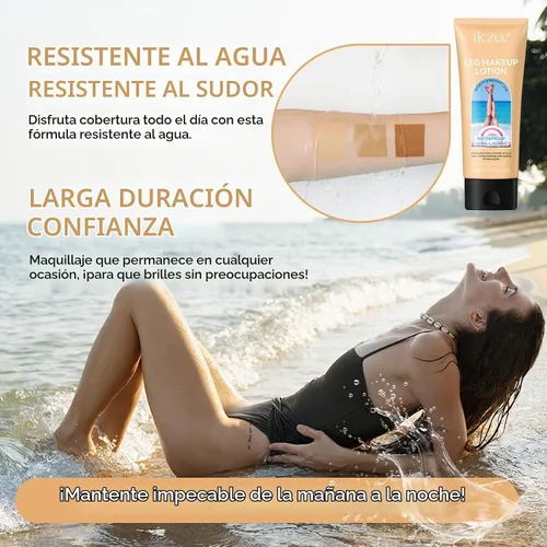 Vista 5 de Corrector de maquillaje de piernas, crema impermeable para cubrir el cuerpo impecable, crema para piernas, corrector de cicatrices de tatuaje de #1