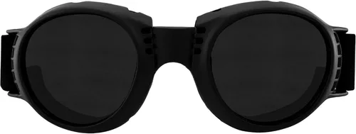 Vista 2 de Global Vision Paragon - Gafas de motocicleta para hombre y mujer, marco negro, lente súper oscuro