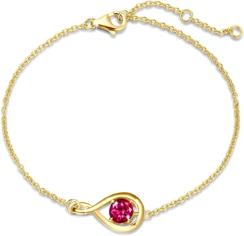 Vista 42 de FANCIME 925 Sterling Silver Infinity Birthstone Bracelets for Women abr-04