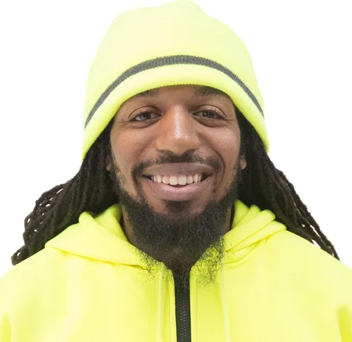 Vista 2 de JORESTECH Chaqueta y gorro de seguridad reflectante de alta visibilidad impermeable ANSI