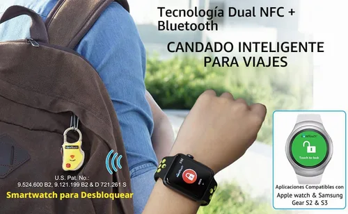 Vista 3 de Smart TSA - candado para viajes – Asegure y rastree su equipaje donde quiera que vaya