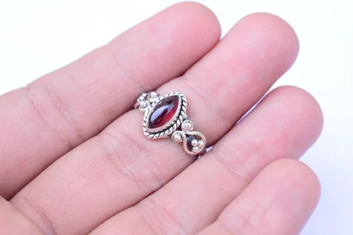 Vista 3 de Ring, 925 Sterling Silver Statement Ring For Women, Handmade Ring Gemstone Promise Ring for Birthday Christmas Gift For Her Ring Size US