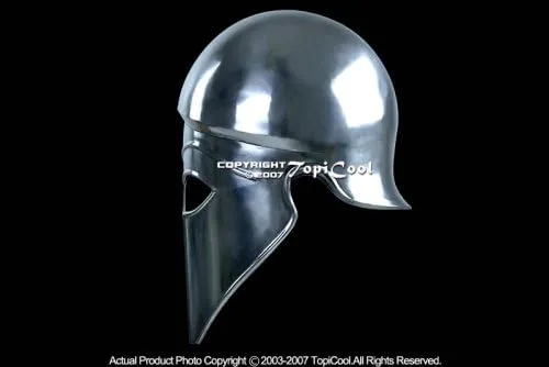 Vista 3 de Armadura de disfraz de casco corintio griego espartano medieval