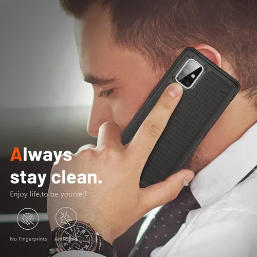 Vista 60 de Jeylly Compatible con Samsung Galaxy A22 5G Funda, Funda Samsung A22 5G con 2pcs protectores de pantalla de vidrio templado