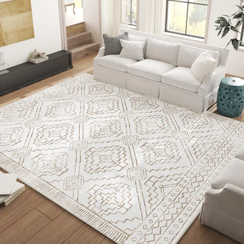 Vista 49 de jinchan - Tapete de pasillo marroquí de 2 x 6 pies con líneas, bohemio, lavable, para cocina, suave, geométrico, de lana sintética, antideslizante