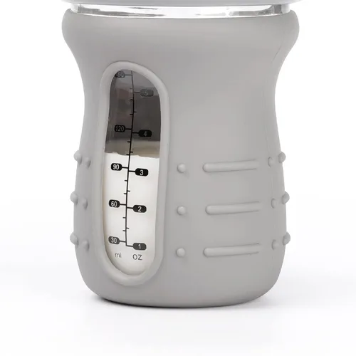 Vista 3 de Haakaa - Funda de cristal de silicona para botella de cristal de cuello ancho, 6.1 fl oz, sin BPA