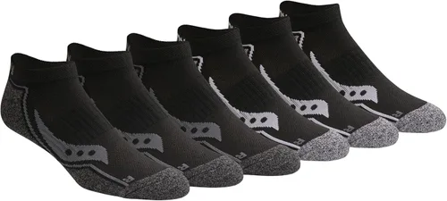 Vista 7 de Saucony Calcetines invisibles Rundry Bolt Performance para hombre, disponibles en tallas M-XXL (6, 12, 18 pares)
