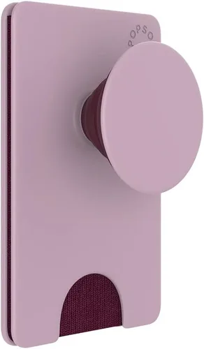 Vista 6 de Cartera para teléfono PopSockets con soporte expandible, tarjetero para teléfono - Rosa suave Rosa rubor