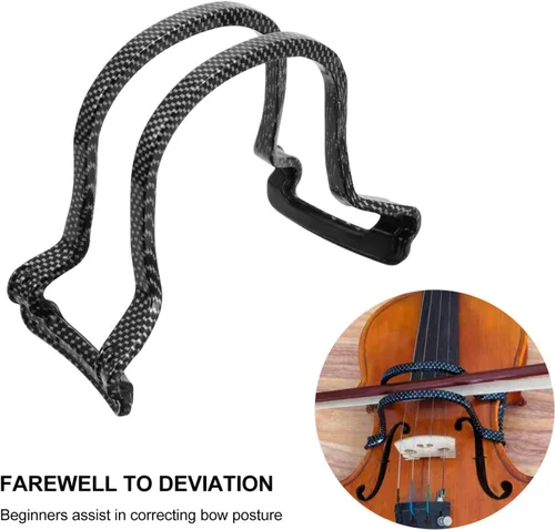 Vista 6 de HEALLILY Arco de violín enderezar guía de herramientas corrector colimador de arco de violín principiante violín formación accesorio de enseñanza