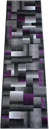 Vista 27 de Masada Rugs, Alfombra de Área Moderna Contemporánea, Azul Gris Negro (2 Pies X 3 Pies) Tapete