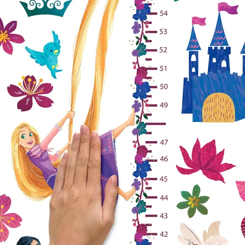 Vista 3 de Calcomanías de pared RoomMates Disney Princess Growth Chart Peel & Stick, RMK5169GC