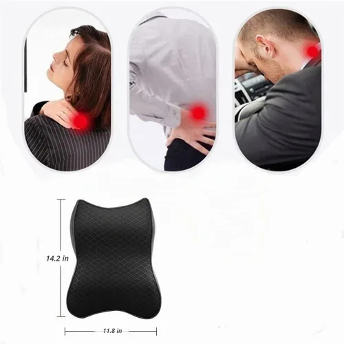 Vista 6 de Cojín para reposacabezas de asiento de automóvil, almohada para el cuello del asiento del automóvil, almohada de cuello de espuma viscoelástica 100%