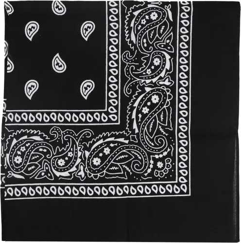Vista 39 de Motique Accessories Bandana de algodón de 22 pulgadas con estampado cachemira