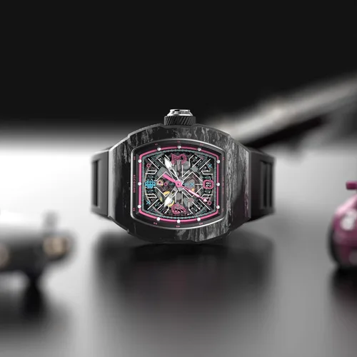 Vista 8 de DAVIS ELVIN - Reloj automático para hombre, reloj de pulsera de barril de vino con movimiento de reloj suizo impermeable, relojes mecánicos que