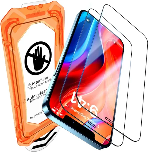 Vista 9 de UniqueMe - Protector de pantalla con filtro de privacidad para iPhone 12 Pro Max - [Resistente a roturas de grado militar y dureza 9H+] Protector