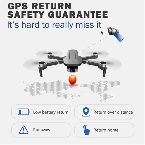 Vista 7 de Drone GPS Drone with 5G WiFi FPV 2-Axis 4K Dual Camera Anti-Shake Gimbal 2000m Image Transmission Brushless Professional RC One Key Take OffLanding
