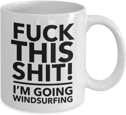 Vista 2 de Windsurfing Gift Windsurfer Mug F k this I'm going windsurfing Windsurfing Mug Windsurf Lover Gift Windsurf Lover Mug Windsurfing Coffee