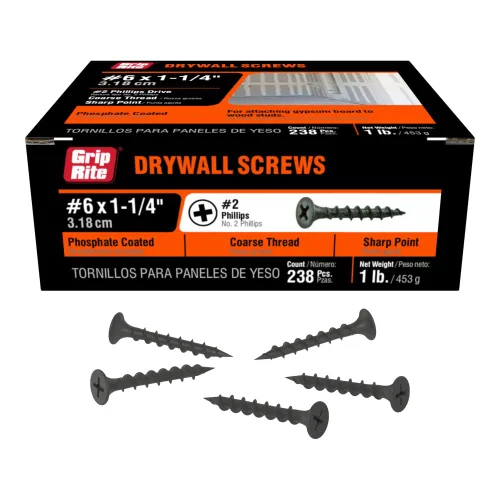 Vista 16 de Grip-Rite 2CDWS5#6 X 2 "Phillips Bugle Head - Tornillo para paneles de yeso de punta afilada, caja de 5 libras