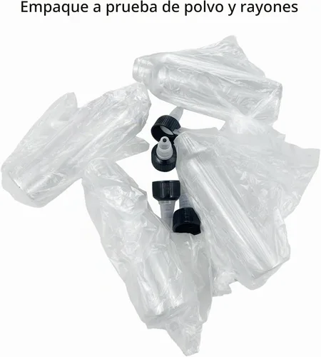 Vista 7 de 36 botellas de plástico de 4 onzas para líquidos, aceite para el cabello, pintura, pegamento, salsa de cocina, botella dispensadora transparente