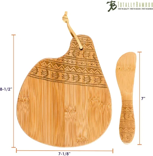 Vista 7 de Totally Bamboo Juego de tabla de servir y esparcidor Tonga, 7-1/2 "x 8-1/2