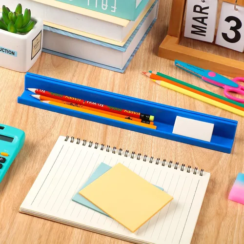 Vista 3 de PerKoop Soporte para placa de nombre, 5 unidades, para escritorio, para estudiantes, almacenamiento de tarjetas de índice Kids Desk Accessories