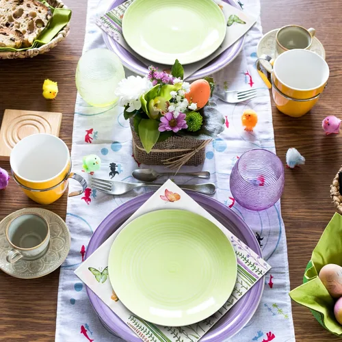 Vista 4 de AnyDesign Paquete de 80 servilletas de almuerzo florales de primavera, desechables, de papel, servilletas decorativas, mariposas, flores, postre