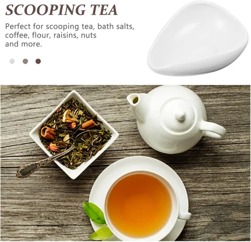 Vista 7 de Cuchara de té de cerámica para té, accesorios para té, cuchara cuchara para té, cuchara práctica de cucharadita de té, cuchara de cerámica