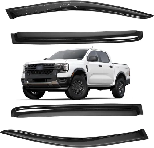 Vista 121 de Viseras para ventanas para Mazda 3 Sedán 4 puertas 2004 2005 2006 2007 2008 2009 estilo JDM Mugen, deflector de viento, protector solar y de lluvia