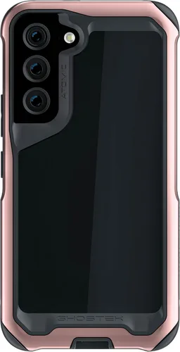Vista 78 de Ghostek Atomic - Funda delgada para Galaxy Z Flip 4, parte trasera de aramida con parachoques de aluminio rojo, funda protectora de doble capa a