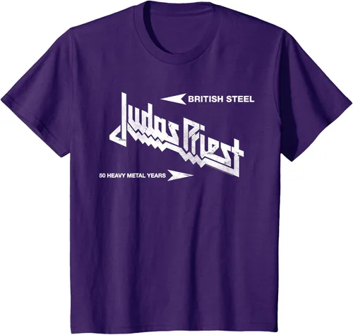 Vista 14 de Judas Priest Camiseta British Steel Negro