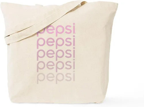 Vista 64 de CafePress Pepsi Tote Bag Bolsa de lona natural, bolsa de compras de tela, Caqui