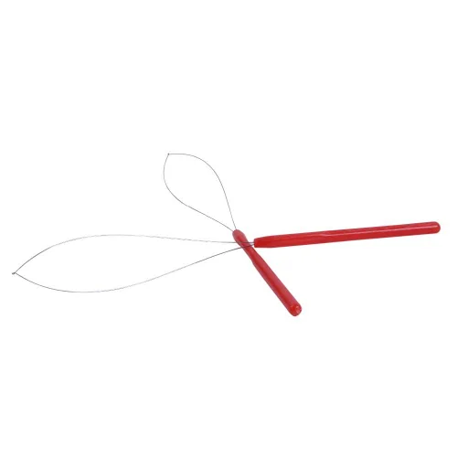Vista 3 de 6 piezas de plástico para extensión de cabello, enhebrador de aguja, gancho de tracción, herramienta de dispositivo de micro nano cuentas