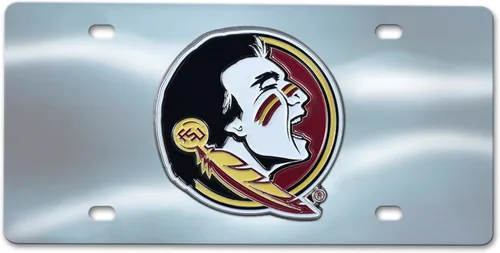 Vista 6 de FANMATS NCAA - Placa de matrícula fundida a presión unisex para adultos