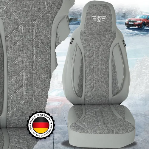 Vista 7 de BREMER SITZBEZÜGE Fundas de asiento personalizadas para VW Touran 2 PLKT208 PLKT208 - Gris