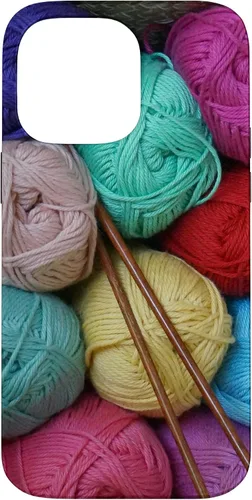 Vista 21 de Knitting and Crochet Colorful Yarn Photo Knitting Needles Case for iPhone 17