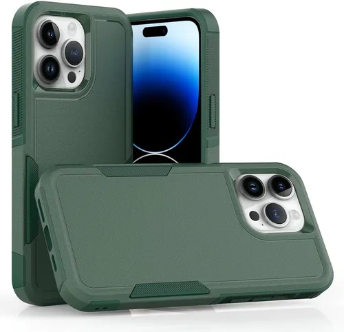 Vista 43 de Funda protectora para iPhone 8 Plus, iPhone 7 Plus de 5.5 pulgadas, a prueba de golpes, resistente y duradera, color verde