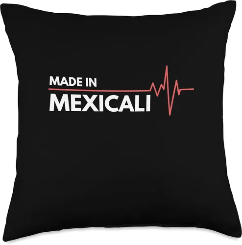 Vista 4 de Made In Mexicali Mexico Co. Inc. Made in Mexicali Mexico - Almohada para lugar de nacimiento, 16 x 16 pulgadas, multicolor