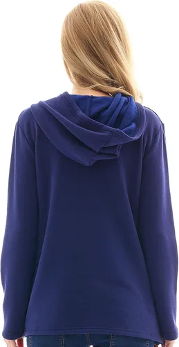 Vista 22 de Bearsland - Sudadera de lactancia y maternidad para mujer, con bolsillos y capucha