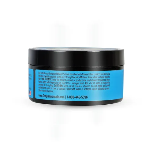 Vista 3 de Don Juan Hybrido Pomade A base de agua Fijación fuerte Alto brillo Extractos de plantas naturales y minerales oceánicos Aroma de brisa