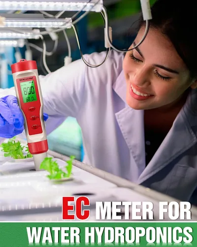 Vista 6 de Medidor de pH 4 en 1, medidor de pH para agua, probador digital de pH 0.01 de alta precisión con rango de medición de pH 0-14, temperatura de pH TDS