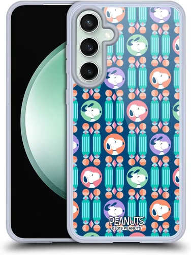 Vista 106 de Head Case Designs Snoopy Deco Dreams - Funda de gel con licencia oficial de Peanuts Blue Pattern [protección de grado militar] compatible con Google