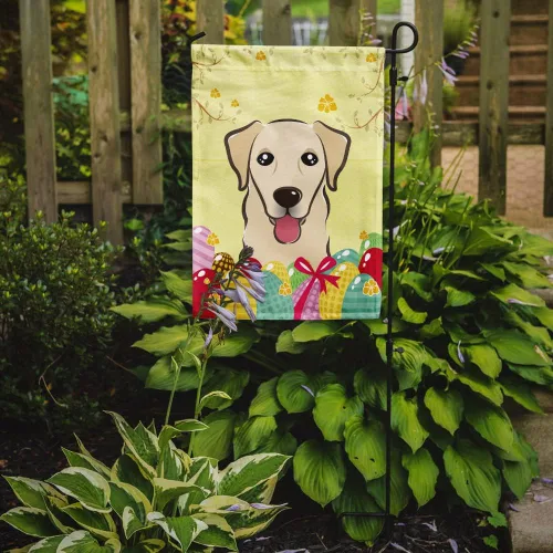 Vista 682 de Caroline's Treasures BB1923GF Bandera decorativa para jardín con diseño de Border Collie, para caza de huevos de Pascua, para jardín, jardín, patio